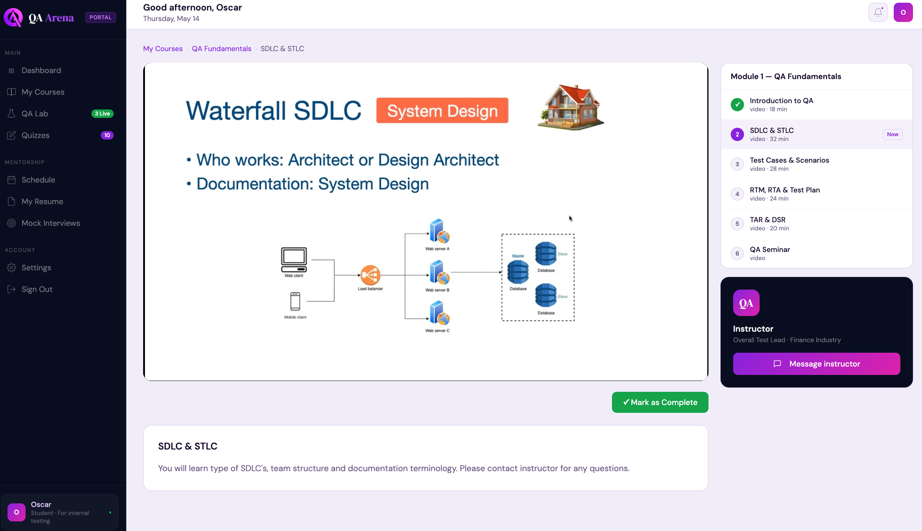 Course viewer